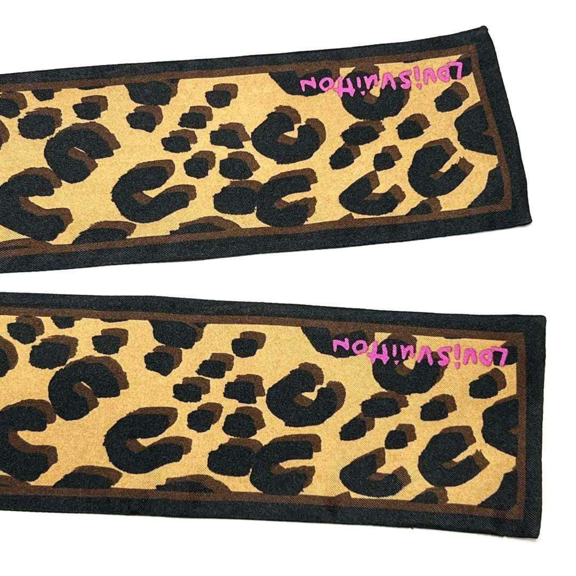 LOUIS VUITTON Women's Bandeau Scarf Bandana Leopard Print