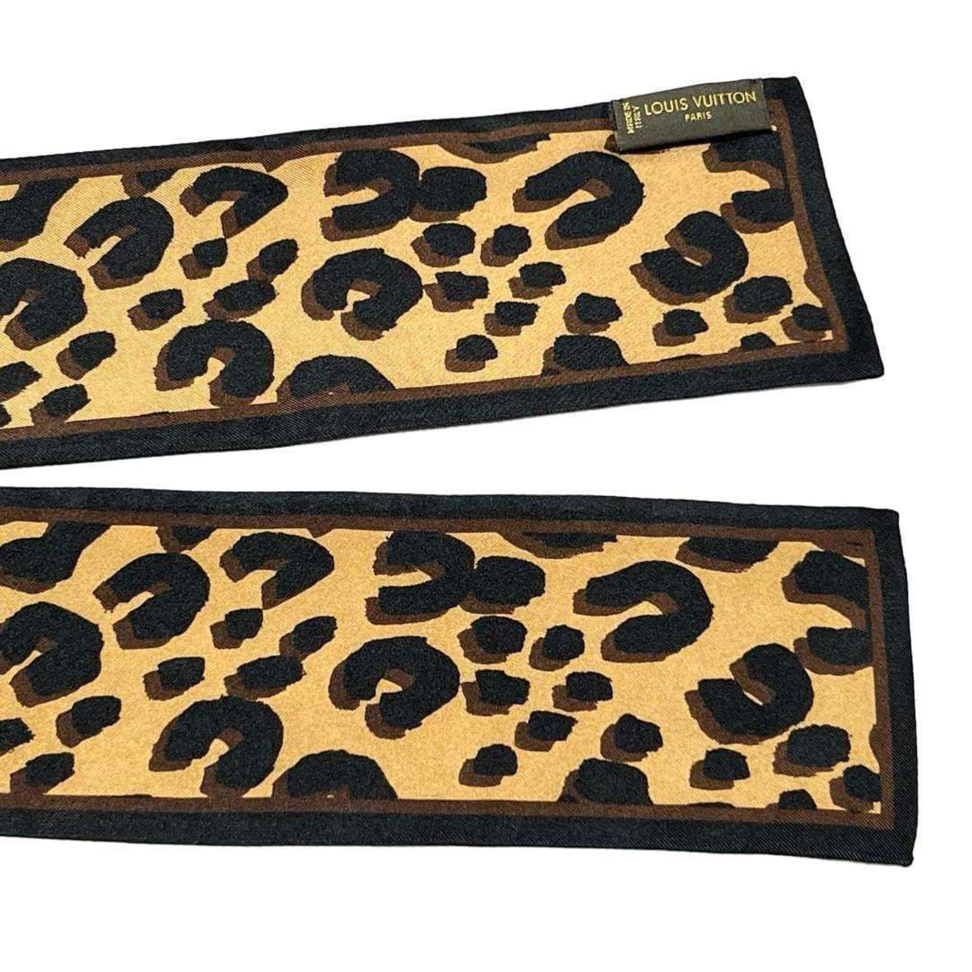 LOUIS VUITTON Women's Bandeau Scarf Bandana Leopard Print