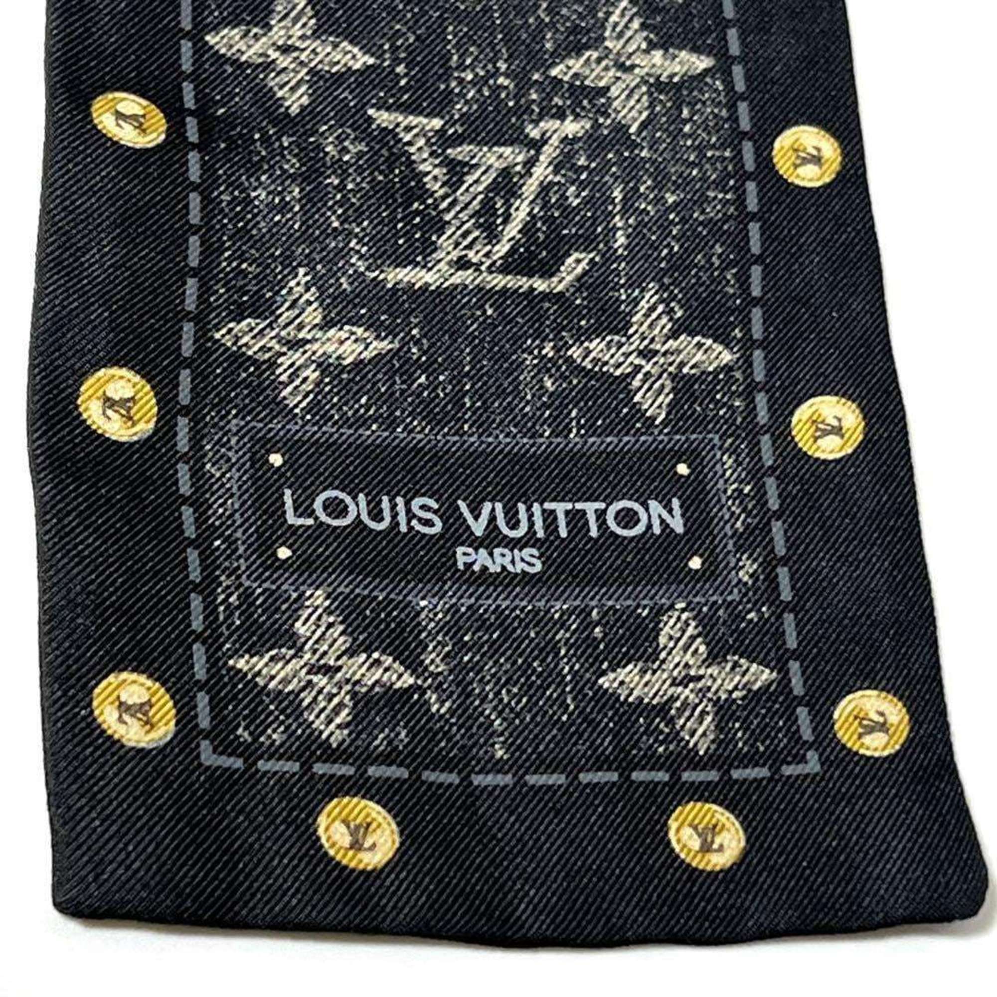 LOUIS VUITTON Women's Bandana Scarf Bandeau New Denim