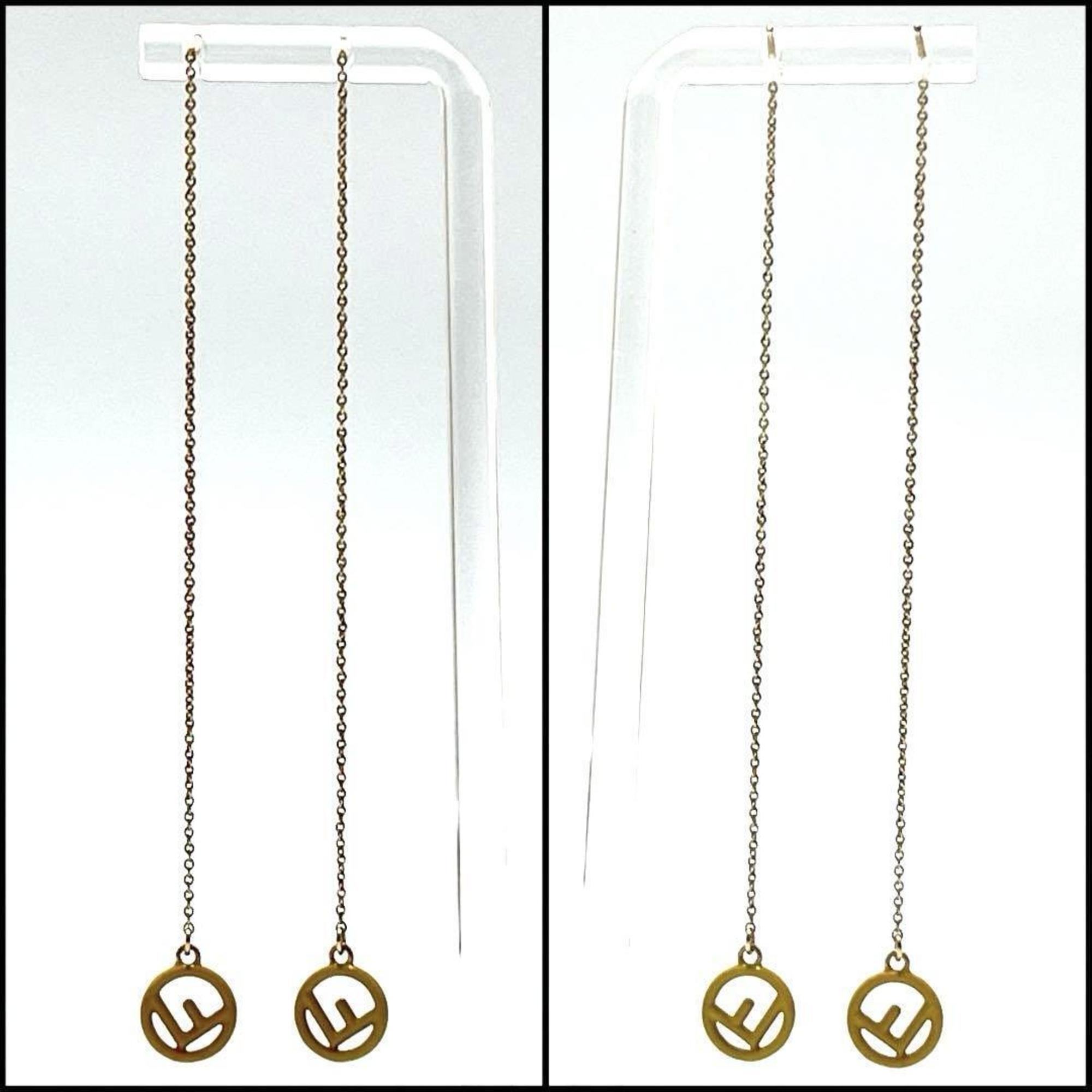 FENDI Women's Chain Drop Earrings F is Fendi