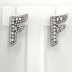 FENDI Women's Stud Earrings with F Logo