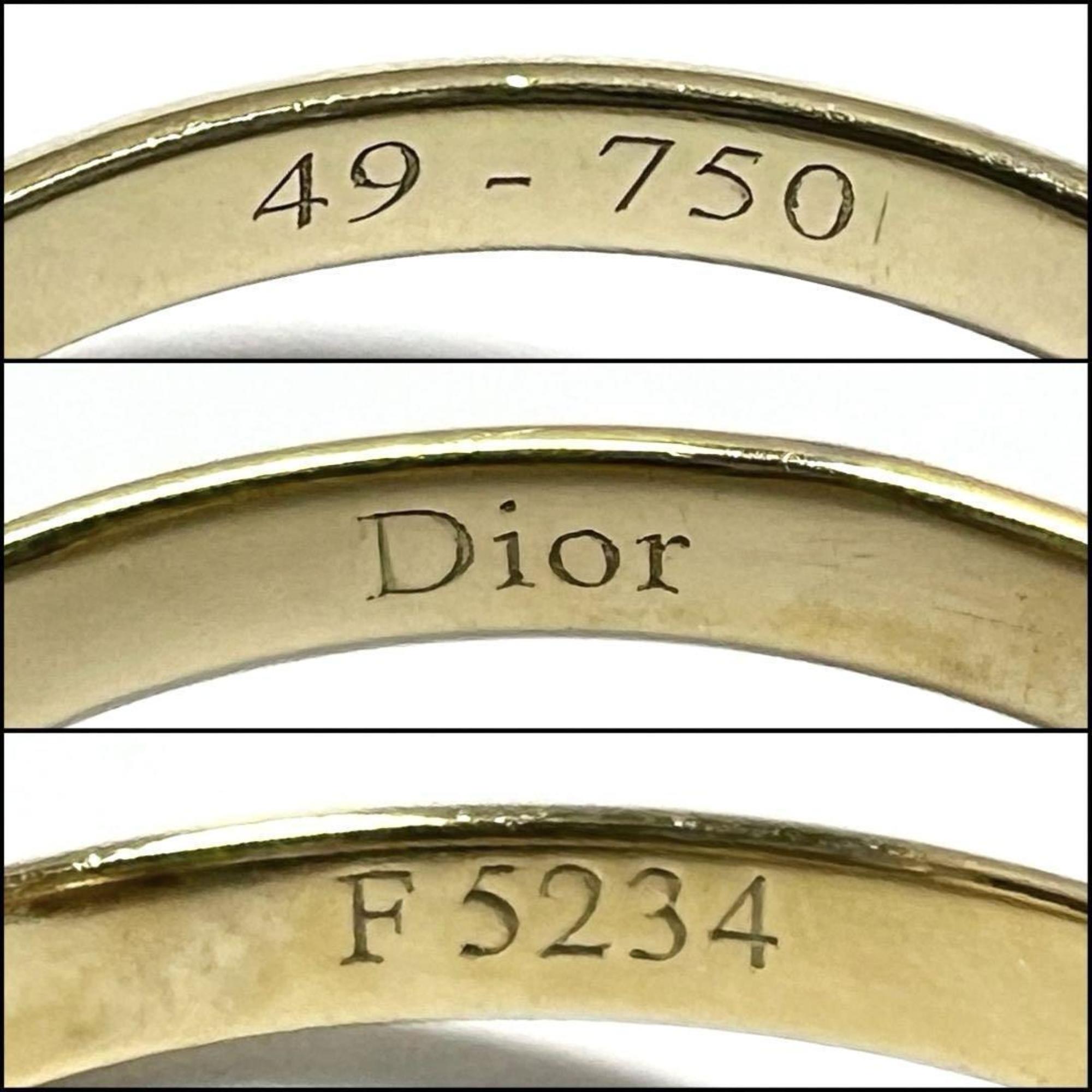 Christian Dior Dior Diorette Women's Ring Diamond Gold K18