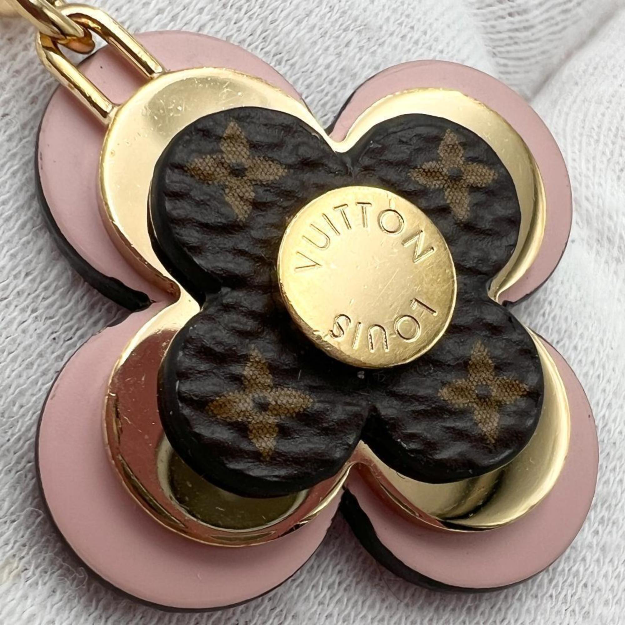 Louis Vuitton LOUIS VUITTON Women's Key Ring Charm Holder Blooming Flower BB