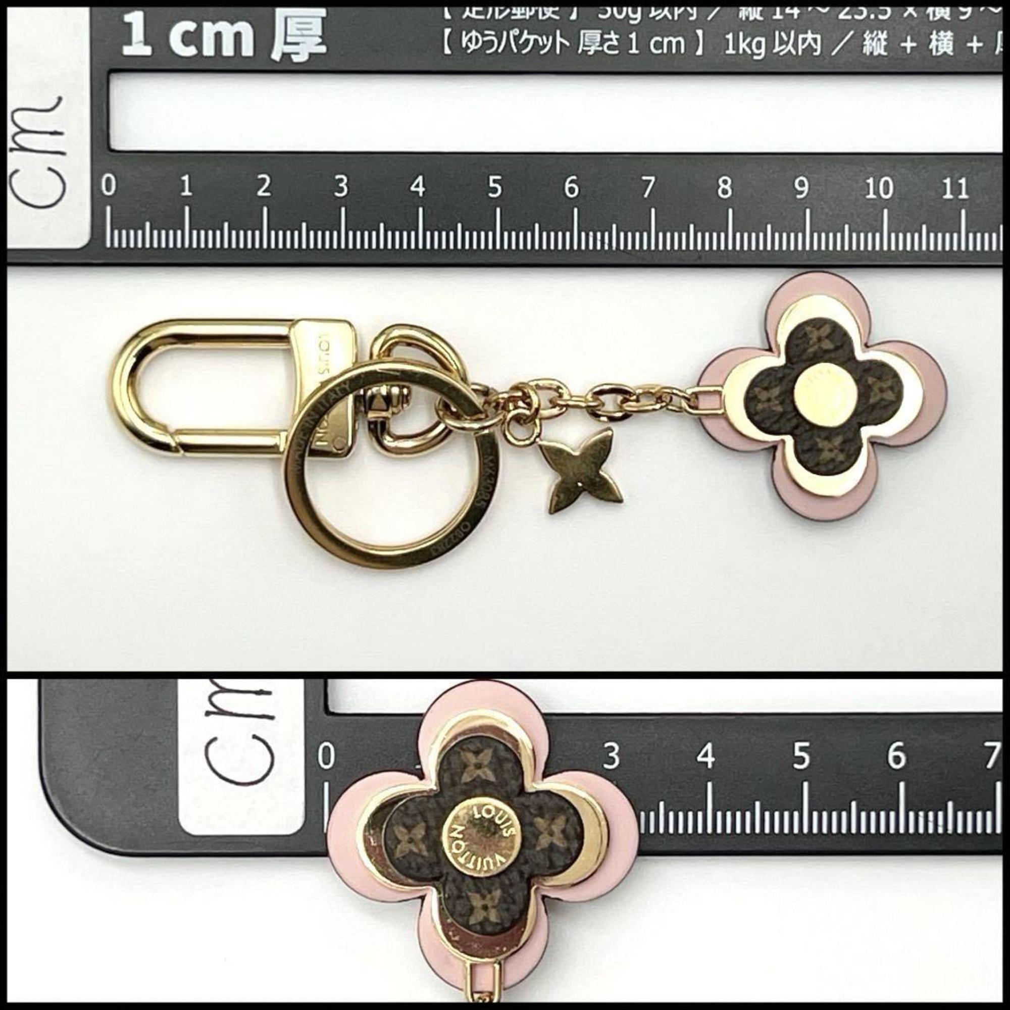 Louis Vuitton LOUIS VUITTON Women's Key Ring Charm Holder Blooming Flower BB