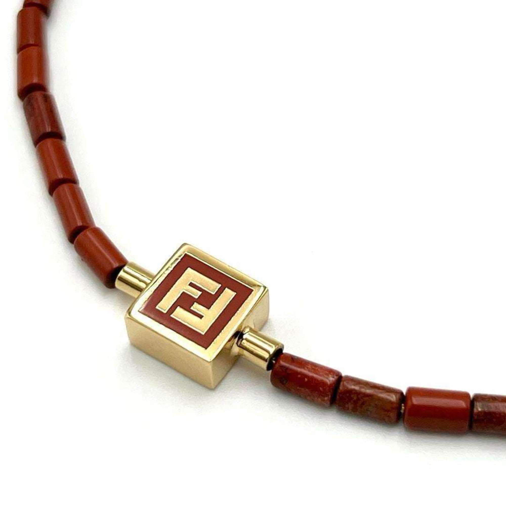 FENDI Men's Necklace Pendant FF Beads