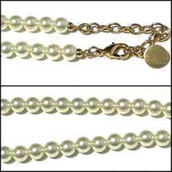 Christian Dior Dior Women's Necklace Pendant Choker Faux Pearl