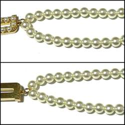 Christian Dior Dior Women's Necklace Pendant Choker Faux Pearl