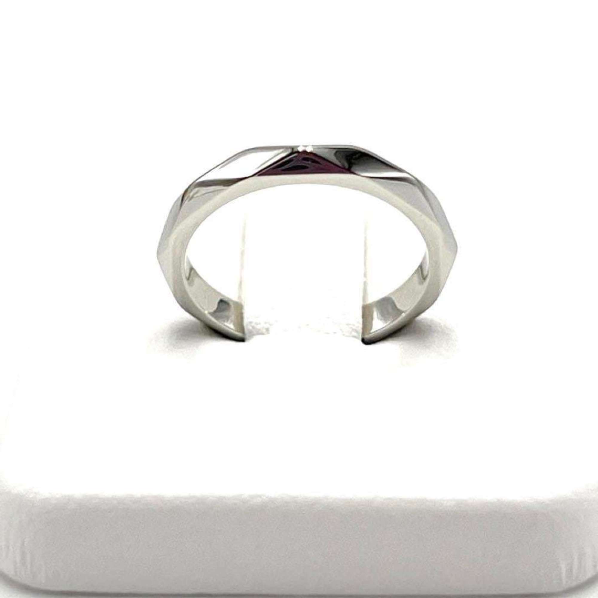 BOUCHERON Women's Faceted Ring, Small, Platinum