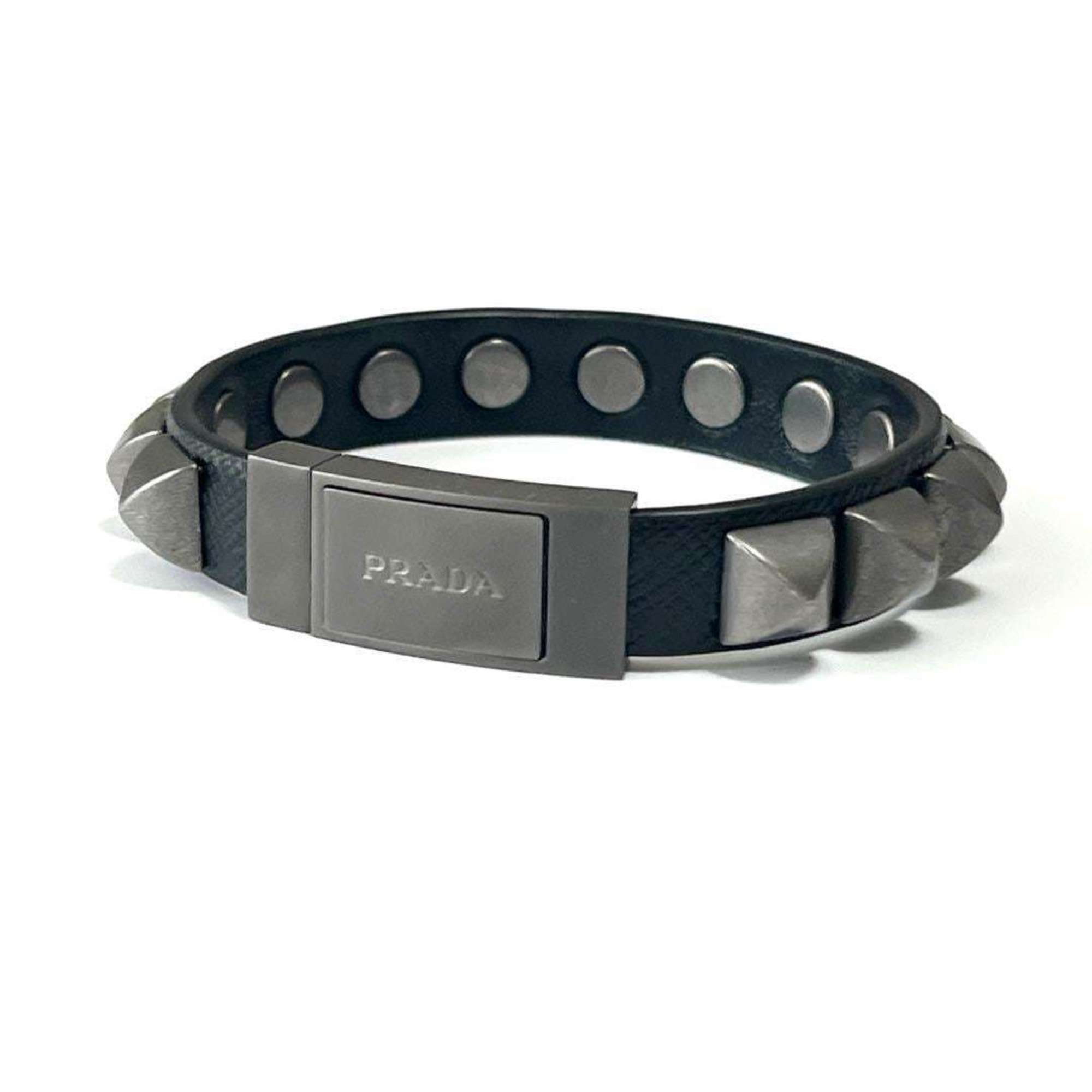 PRADA Men's Bracelet Leather Studs