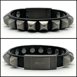 PRADA Men's Bracelet Leather Studs