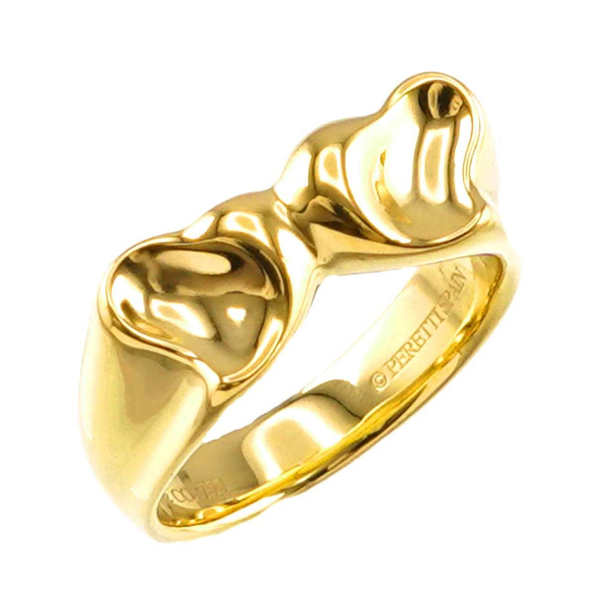 Tiffany & Co. Ring K18 YG Yellow Gold 750 Elsa Peretti