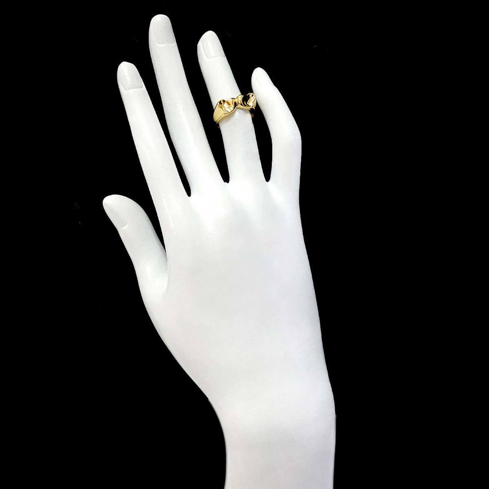 Tiffany & Co. Ring K18 YG Yellow Gold 750 Elsa Peretti