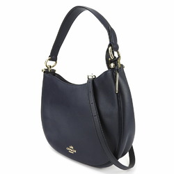 Coach Shoulder Bag 54446 Leather Navy Women's COACH