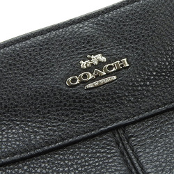 Coach Tote Bag F58044 Leather Black Brown Chic Women's COACH