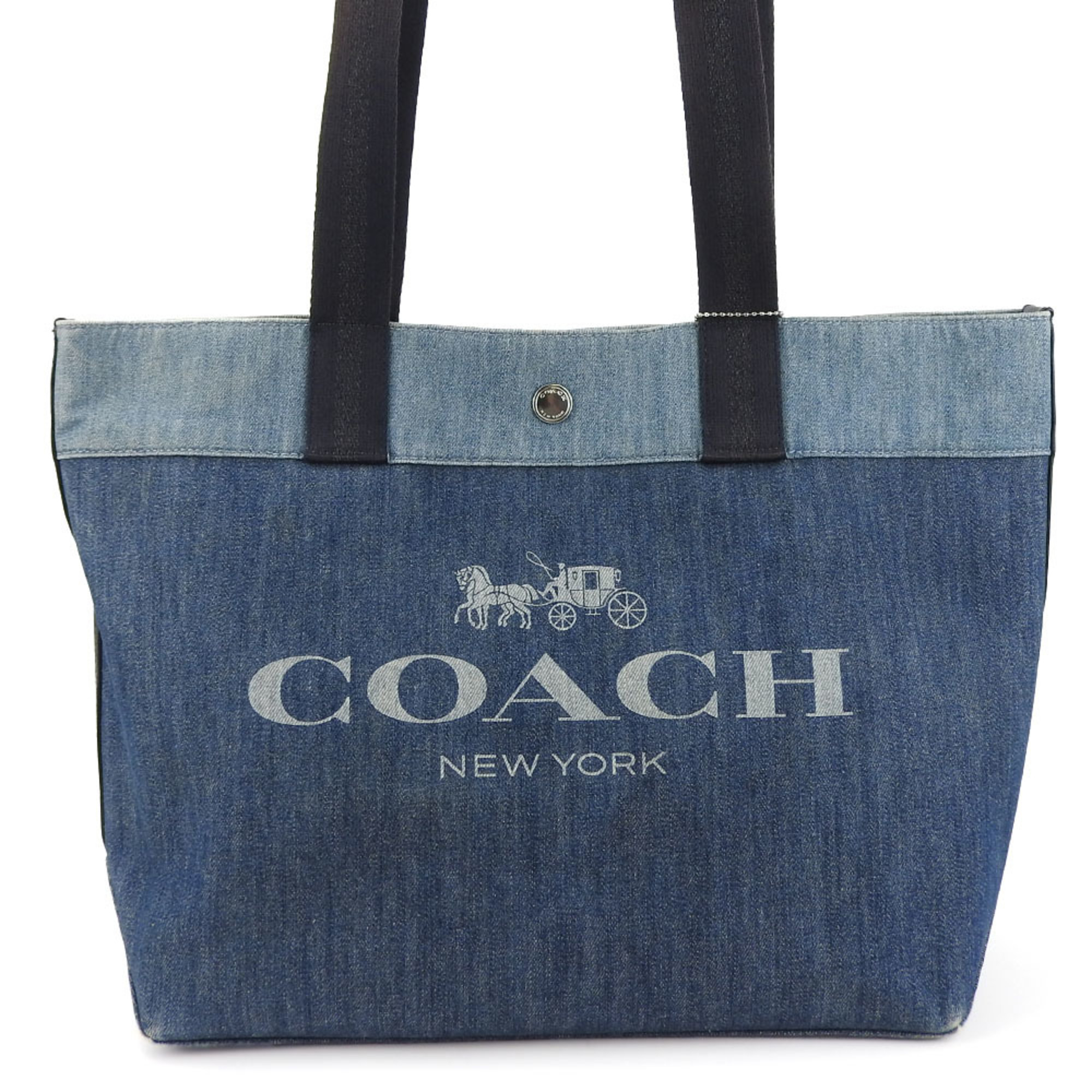 Coach Tote Bag 91131 Denim Blue Women's COACH