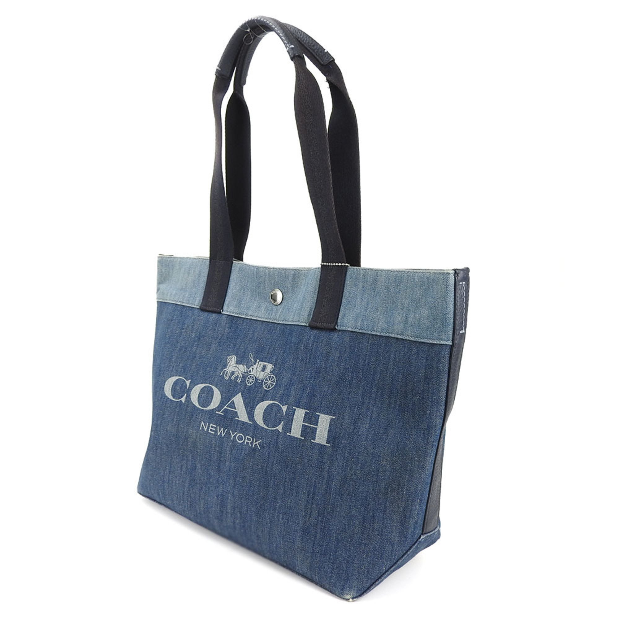 Coach Tote Bag 91131 Denim Blue Women's COACH