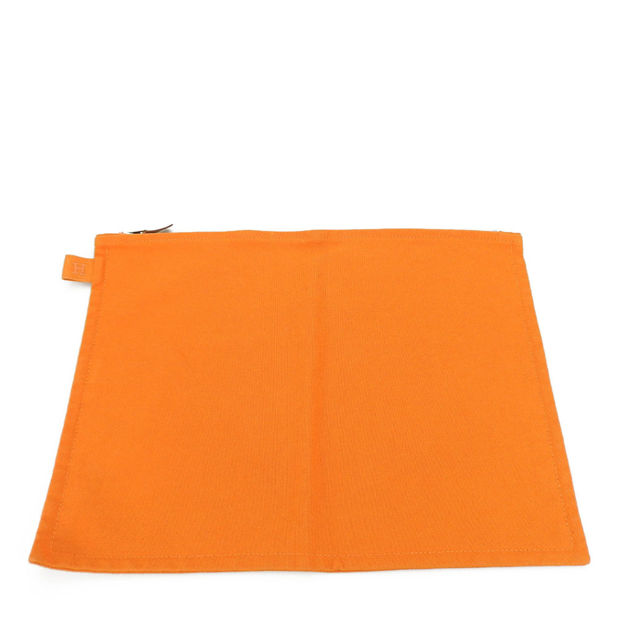 Hermes Pouch Bora GM Canvas Orange Bag-in-Bag for Women and Men HERMES