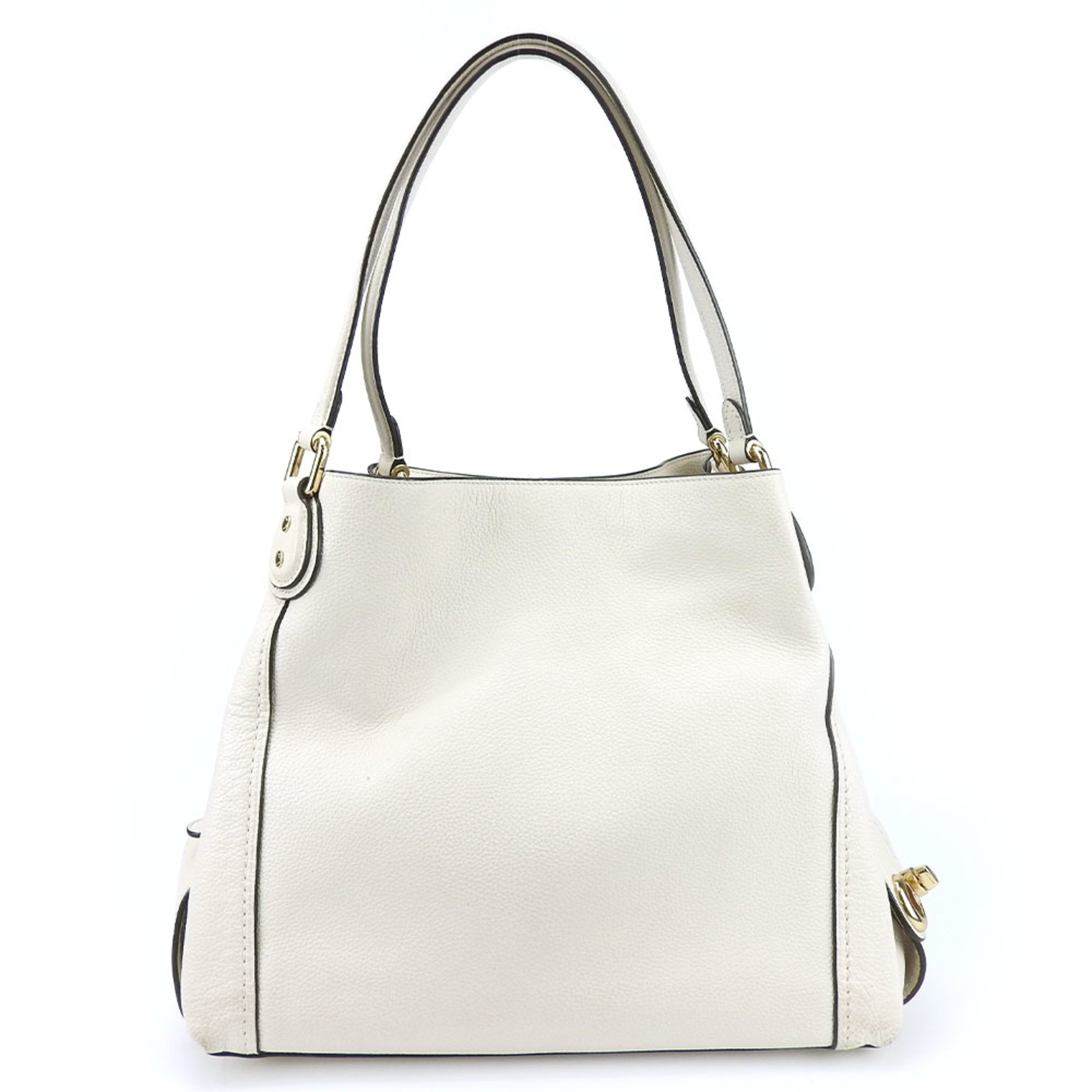 Coach Shoulder Bag 57125 Leather Off-White Women's COACH