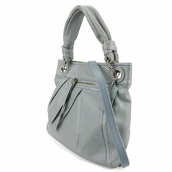 Coach handbag 13416 leather blue-gray dull color shoulder bag for women COACH