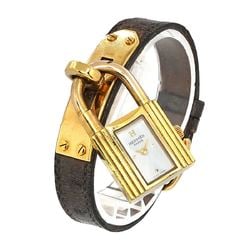 Hermes Kelly Watch Women's White Quartz Padlock