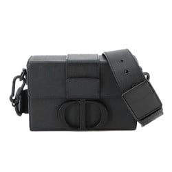 Christian Dior 30 Montaigne Box Shoulder Bag Leather Black M9204SBAV