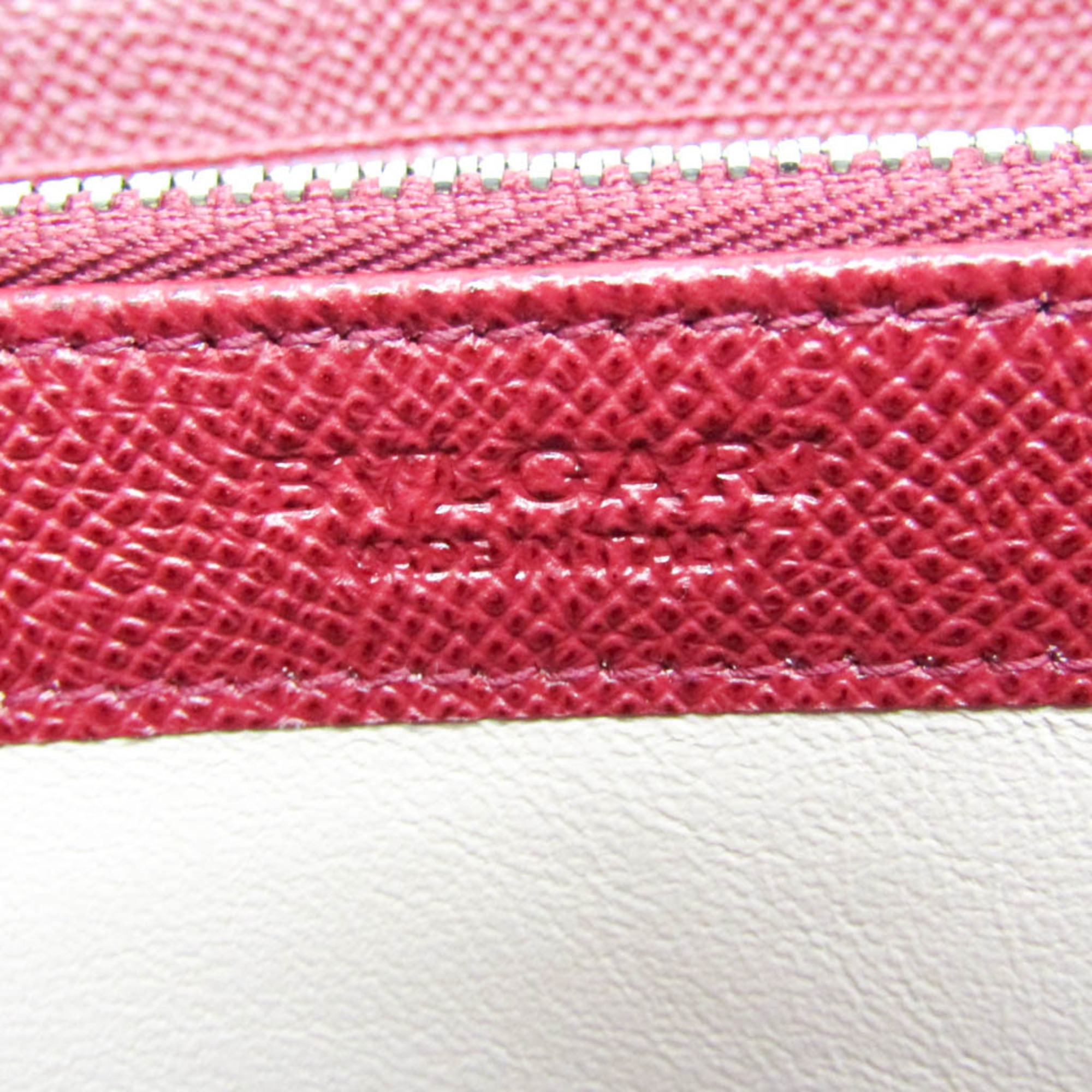 Bvlgari Bvlgari Bvlgari 37340 Men,Women Leather Long Wallet (bi-fold) Dark Red