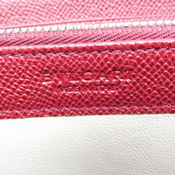 Bvlgari Bvlgari Bvlgari 37340 Men,Women Leather Long Wallet (bi-fold) Dark Red