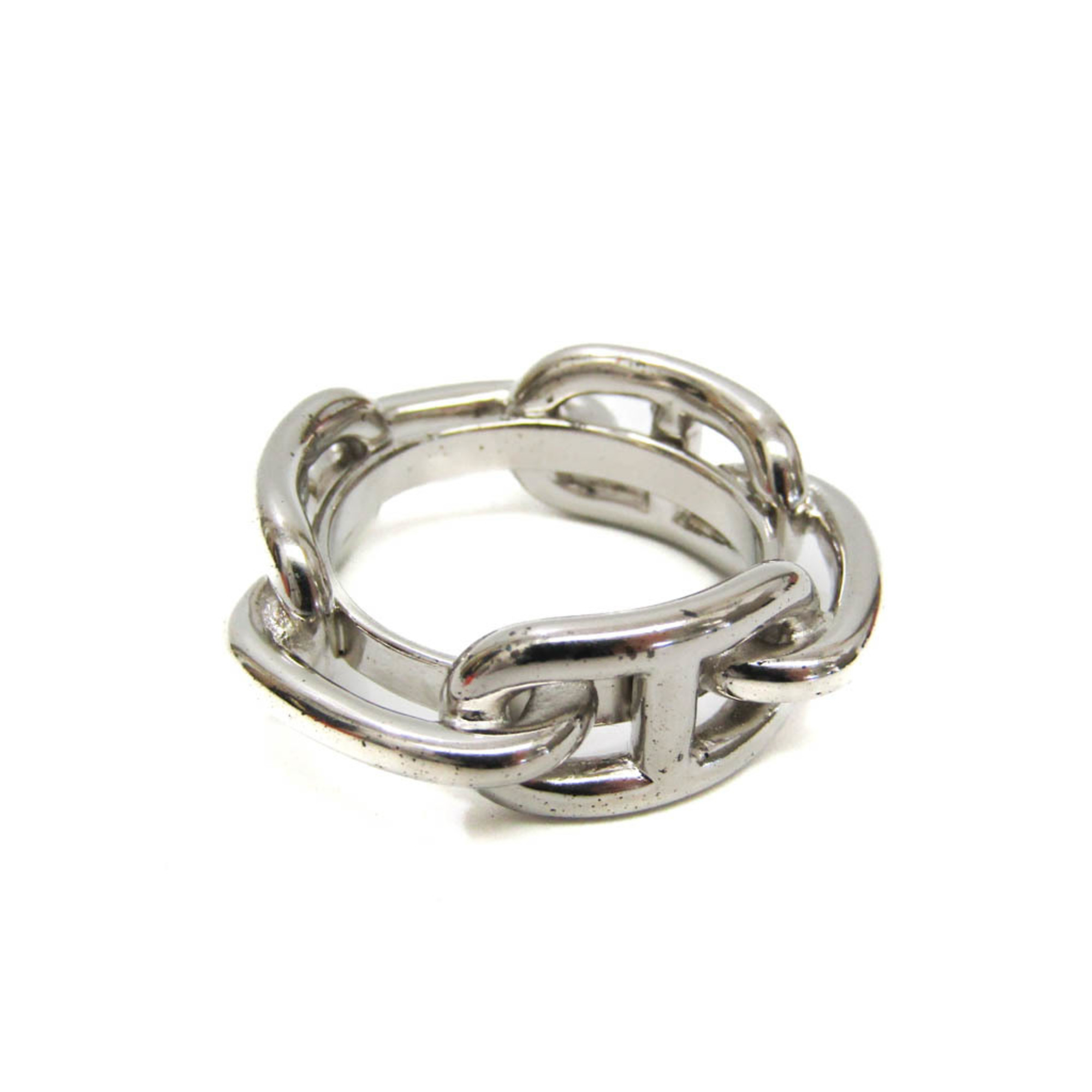 Hermes Metal Scarf Ring Silver Lugate Shane Dunkle