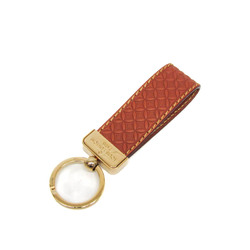 Louis Vuitton Porto Cle Dragonne Monogram Flower M66785 Keyring (Brown,Gold)