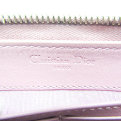 Christian Dior LADY DIOR Lotus Wallet S0181OVRB_M41G Women's  Lamb Leather Long Wallet (bi-fold) Dusty Pink