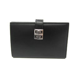 Givenchy BB60GZB15S Women,Men Leather Middle Wallet (bi-fold) Black