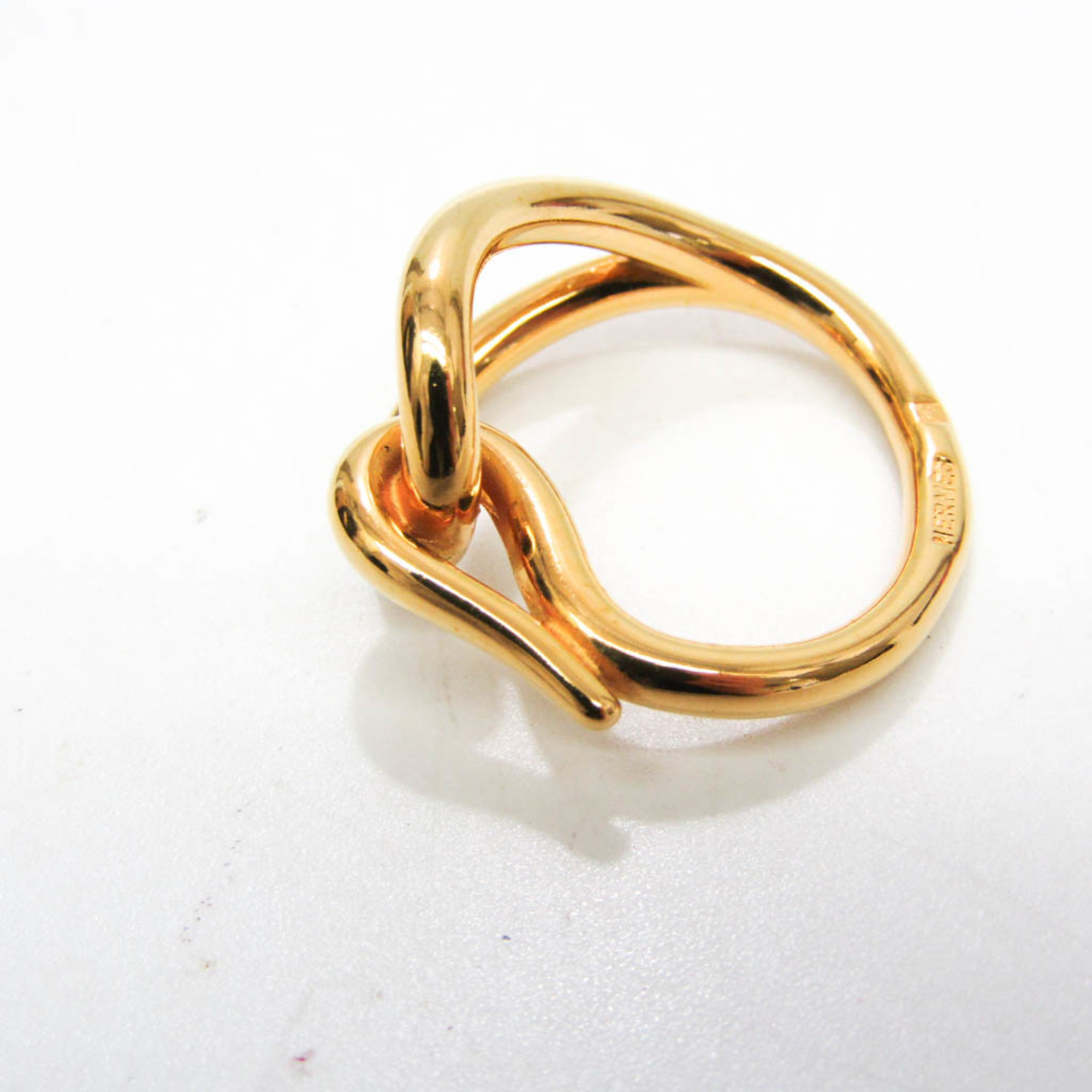 Hermes Metal Scarf Ring Gold jumbo