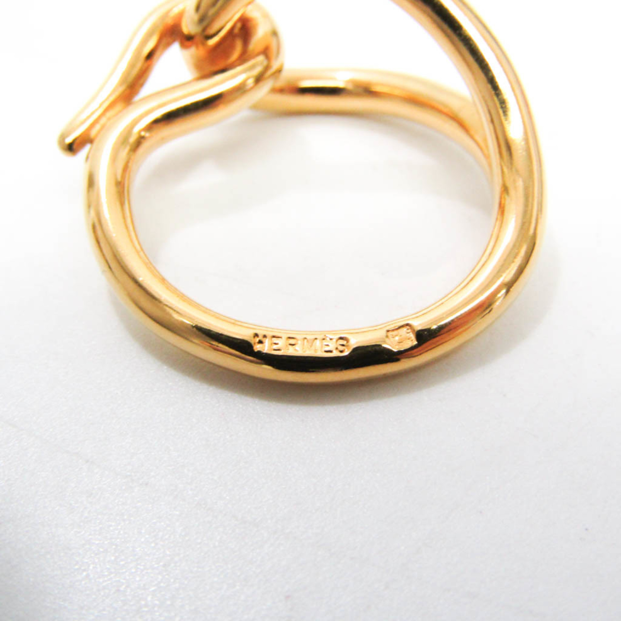 Hermes Metal Scarf Ring Gold jumbo