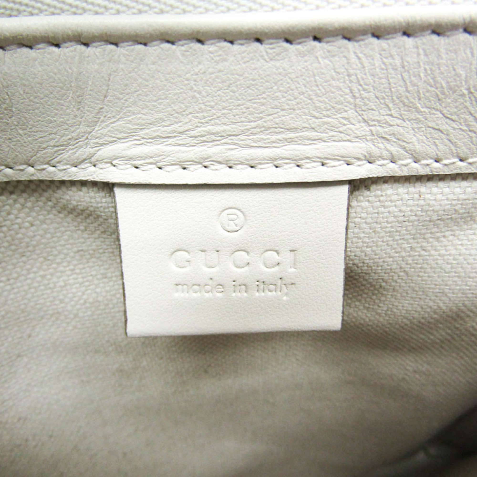 Gucci GG Embossed Messenger Bag 625782 Women,Men Leather Shoulder Bag Off-white