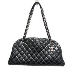Chanel Matelasse Women's Leather Tote Bag Navy Black