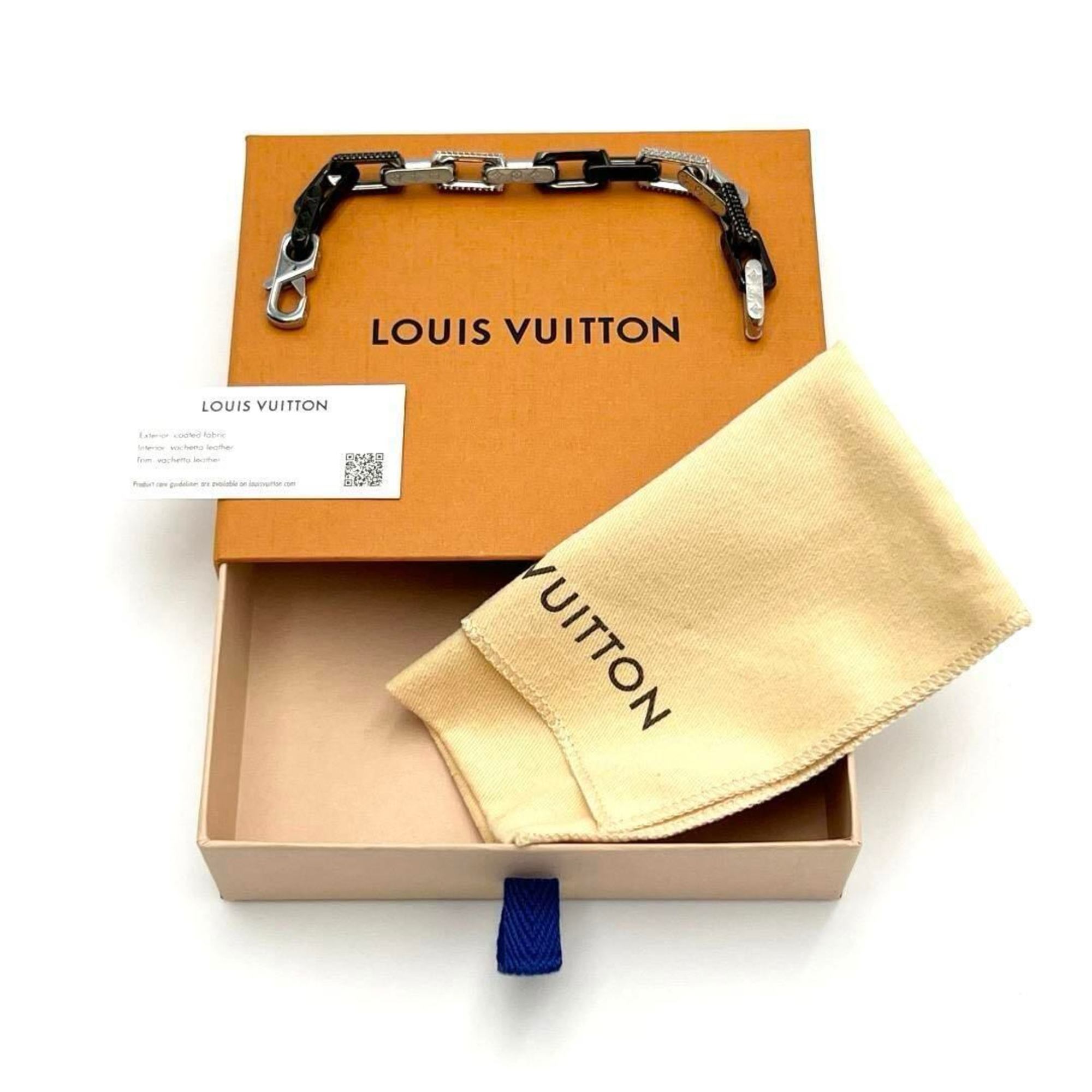 LOUIS VUITTON Men's Monogram Chain Bracelet Bangle