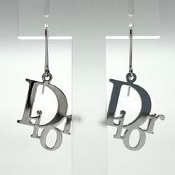 Christian Dior Women's Hook Earrings Logo Silver