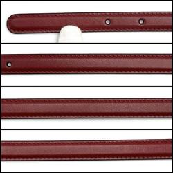 GUCCI Women's Buckle Slim Belt Leather Red