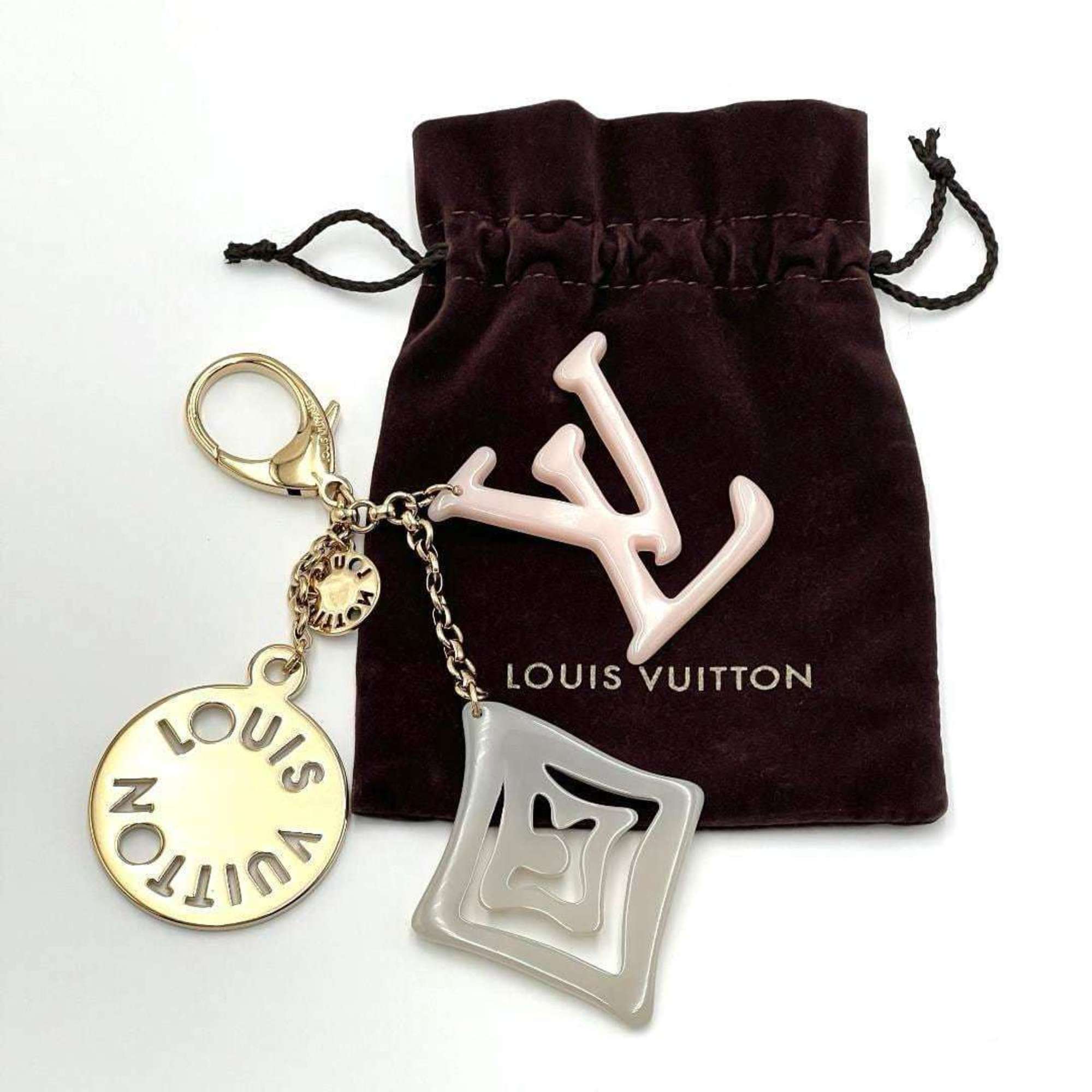 Louis Vuitton Charm Key Holder Ring Ladies Portecle Taisienne