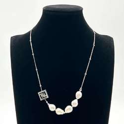FENDI Women's Necklace Pendant Faux Pearl