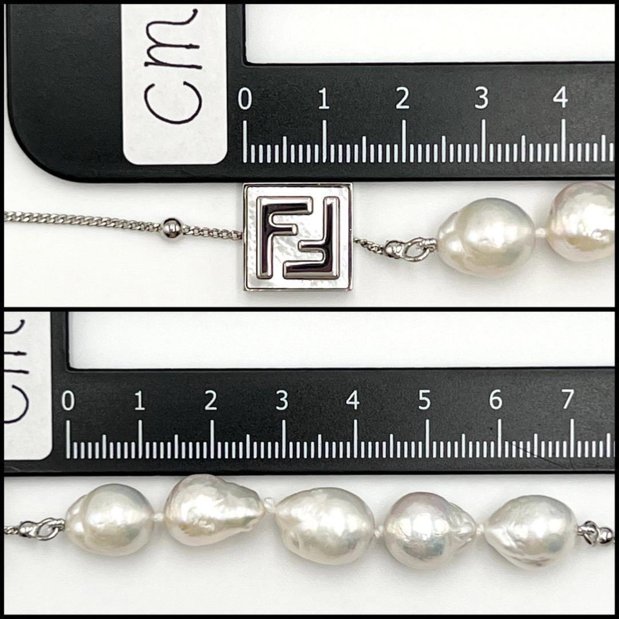 FENDI Women's Necklace Pendant Faux Pearl