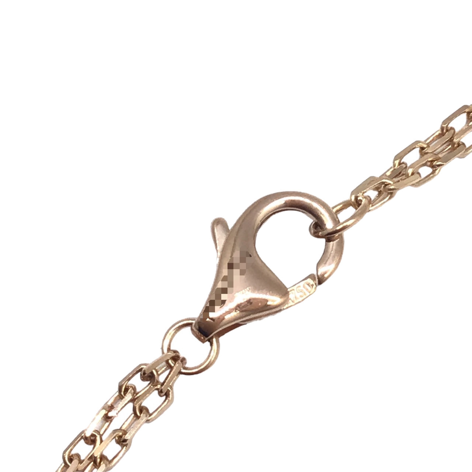 Cartier Love Circle 2P Diamond Necklace B7224509 Series LOVE love Ring K18PG Pink Gold Women's