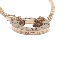 Cartier Love Circle 2P Diamond Necklace B7224509 Series LOVE love Ring K18PG Pink Gold Women's