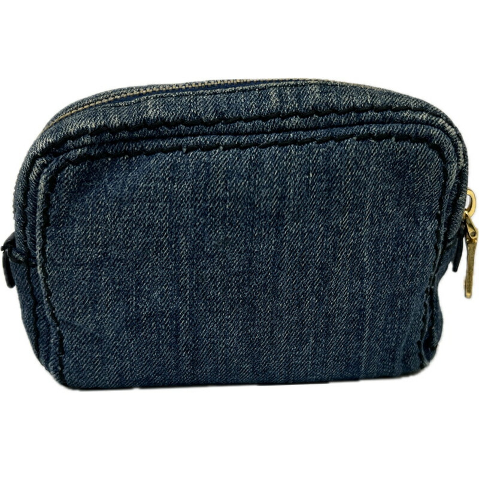 PRADA Prada denim pouch, cotton, small items, for tick, women, men, women