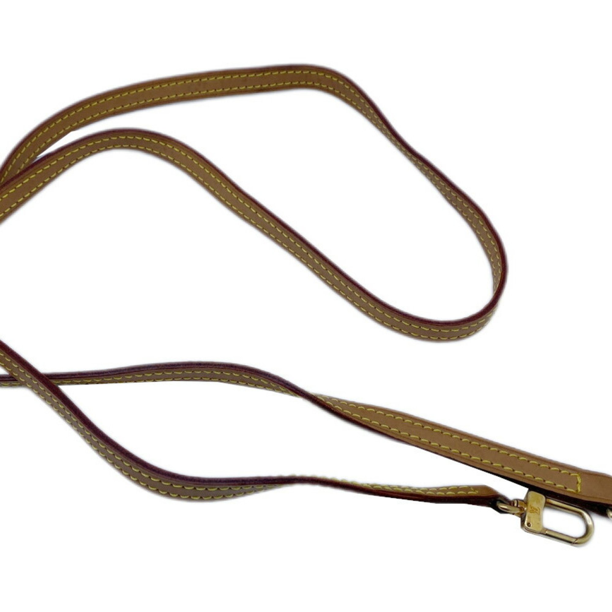 LOUIS VUITTON Shoulder Strap, Tanned Leather, Beige Men's, Women's