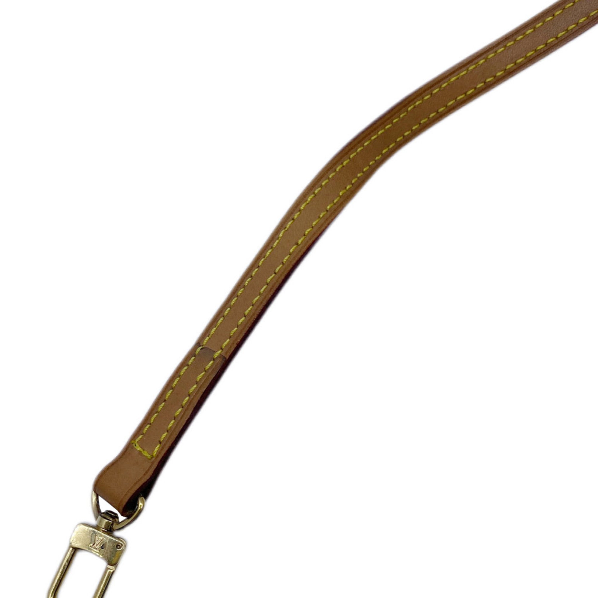 LOUIS VUITTON Shoulder Strap, Tanned Leather, Beige Men's, Women's