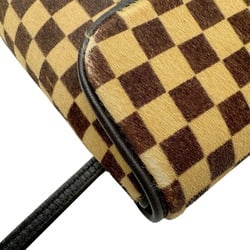 Louis Vuitton Gazelle Damier Sauvage Shoulder Bag M92130 CE1000 Brown Beige Pochette for Women