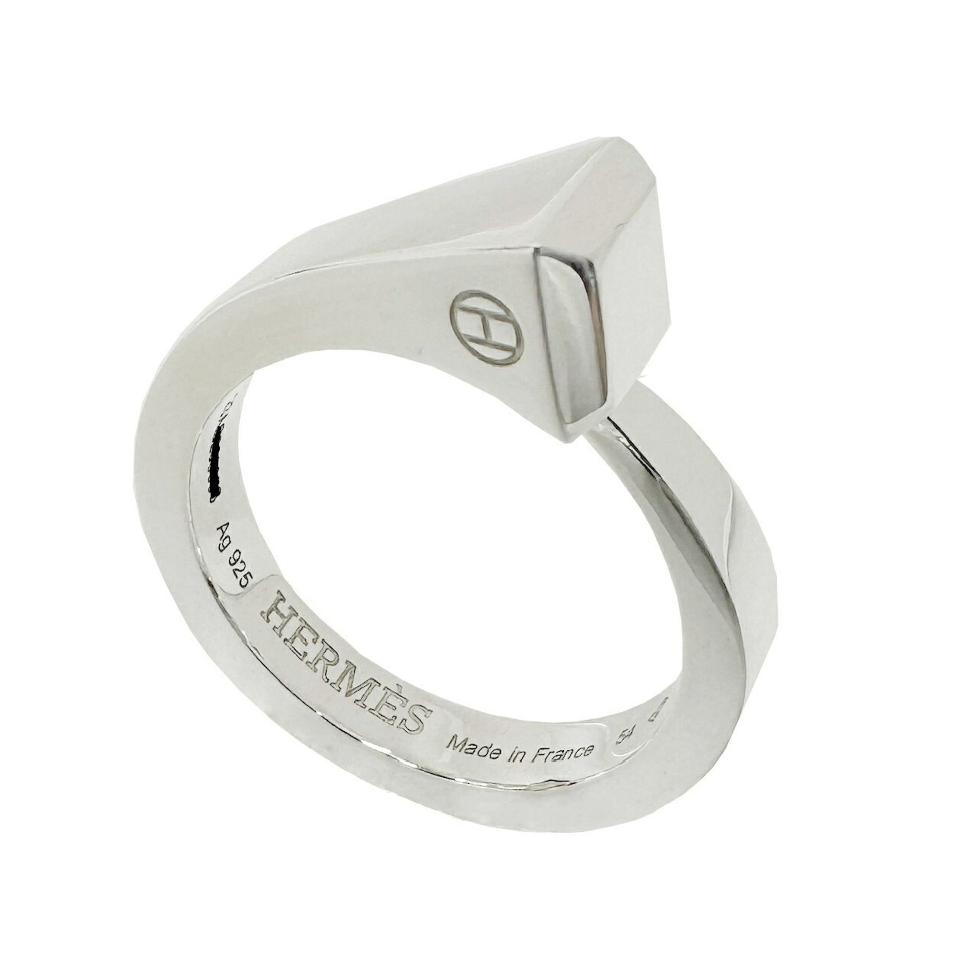 HERMES Hermes Clade Forge PM Ring SV925 925 Silver #54 Women's Men's H