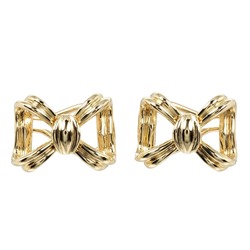 Tiffany & Co. Ribbon Earrings, 18K Yellow Gold, approx. 12.5g