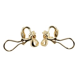 Tiffany & Co. Ribbon Earrings, 18K Yellow Gold, approx. 12.5g